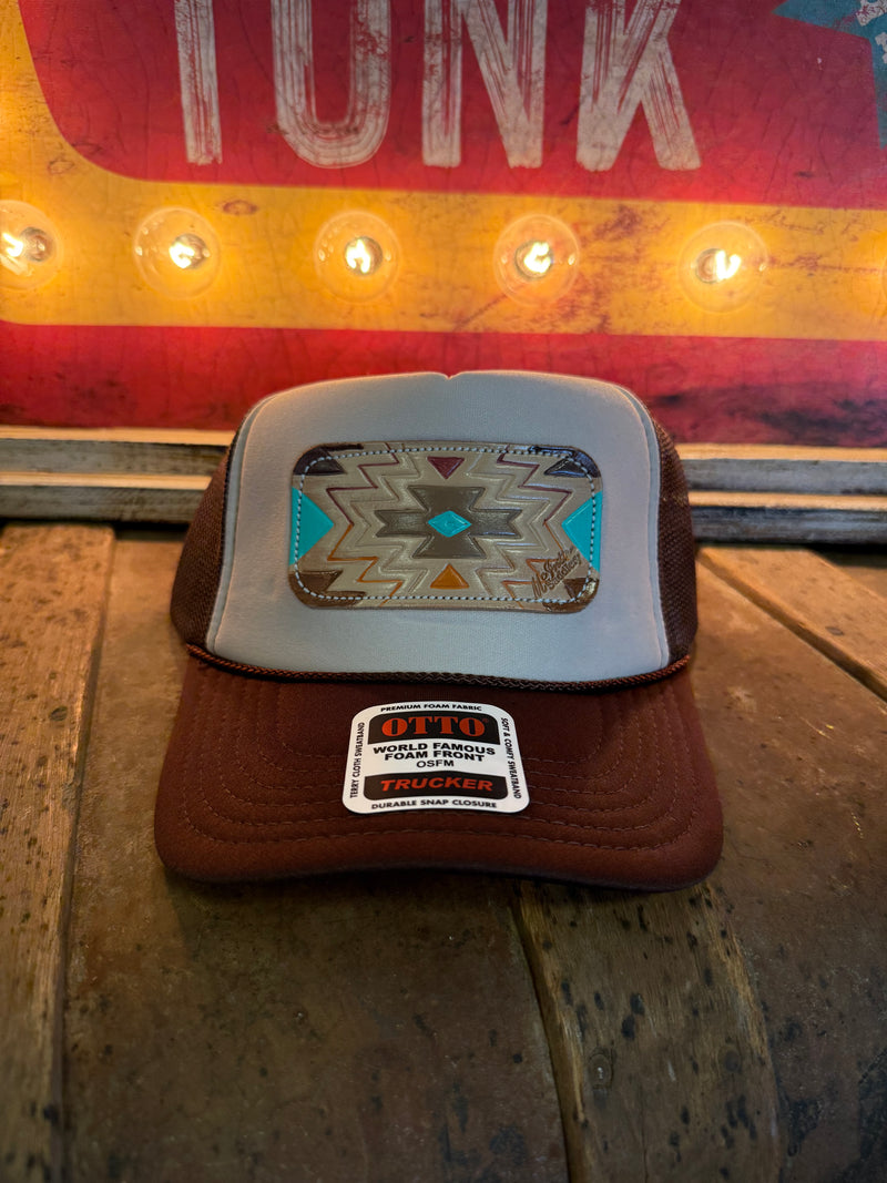 MS Chocolate Aztec Trucker Cap