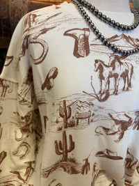 BP White Western Sweatshirt