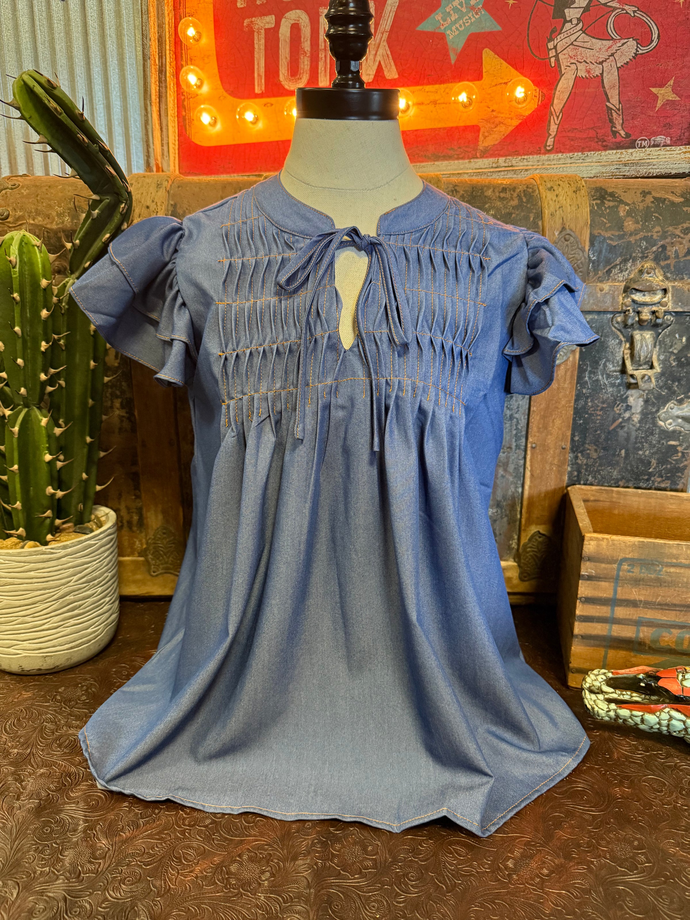 SS Denim Blue Sleeveless