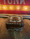 WL Floral Tooled Jewelry Case-BR
