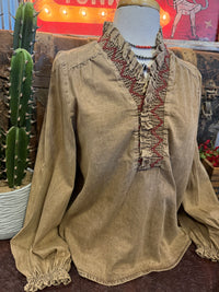 ES Camel Twill Top