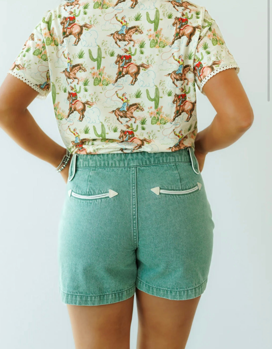 HH Teal Smiley Pocket Shorts