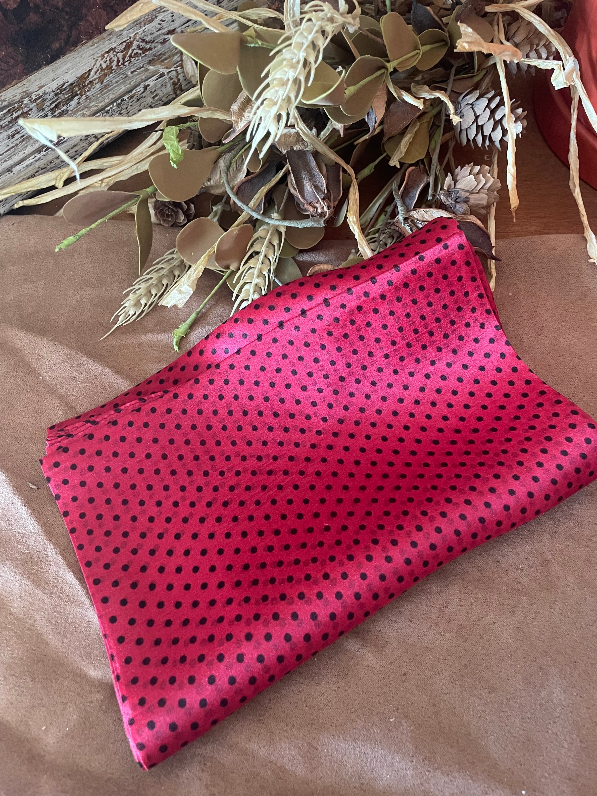 AA Red Polka Dot Wildrag