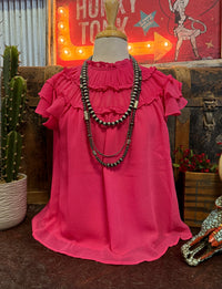 EN Pink Ruffle Sleeveless