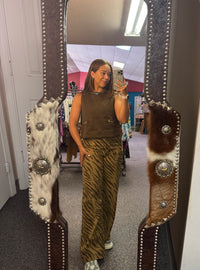 EN Brown Zebra Pants