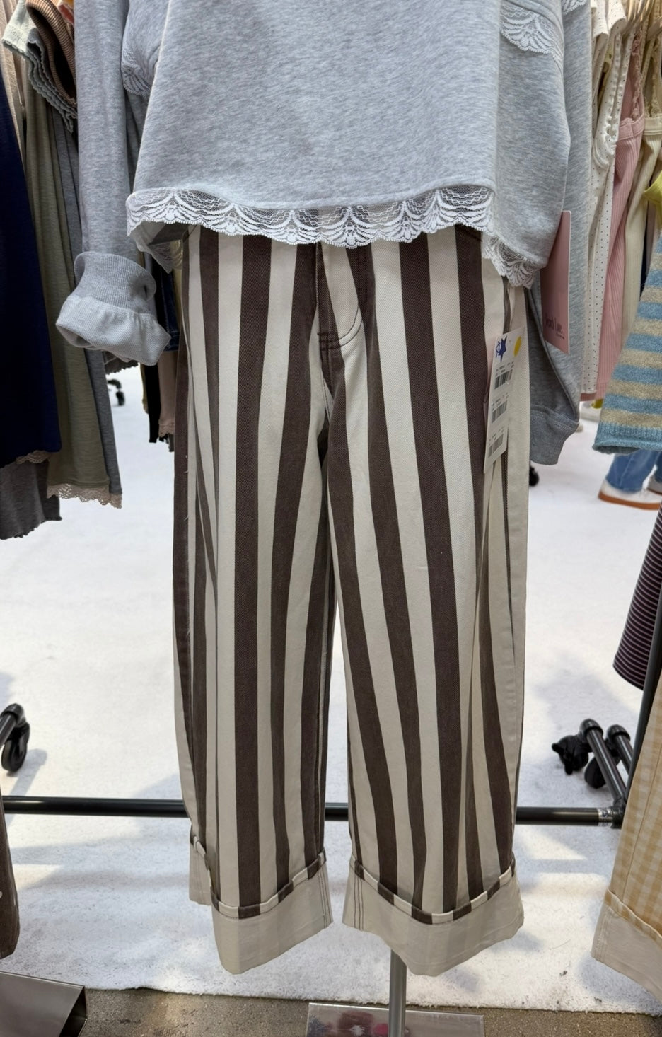 PL Brown Striped Jeans
