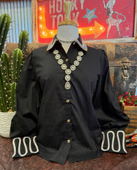 JD Black Button Up