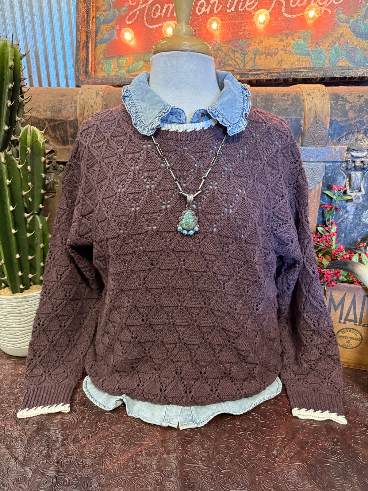 VL Brown/Cream Sweater