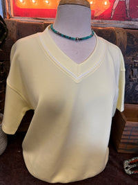 RM Pale Yellow Short Sleeve