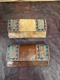 WL Brown Cowhide Wallets