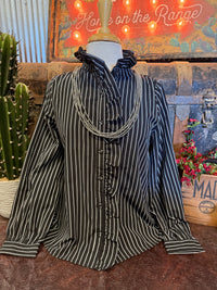 JD Black Stripe Ruffle BU