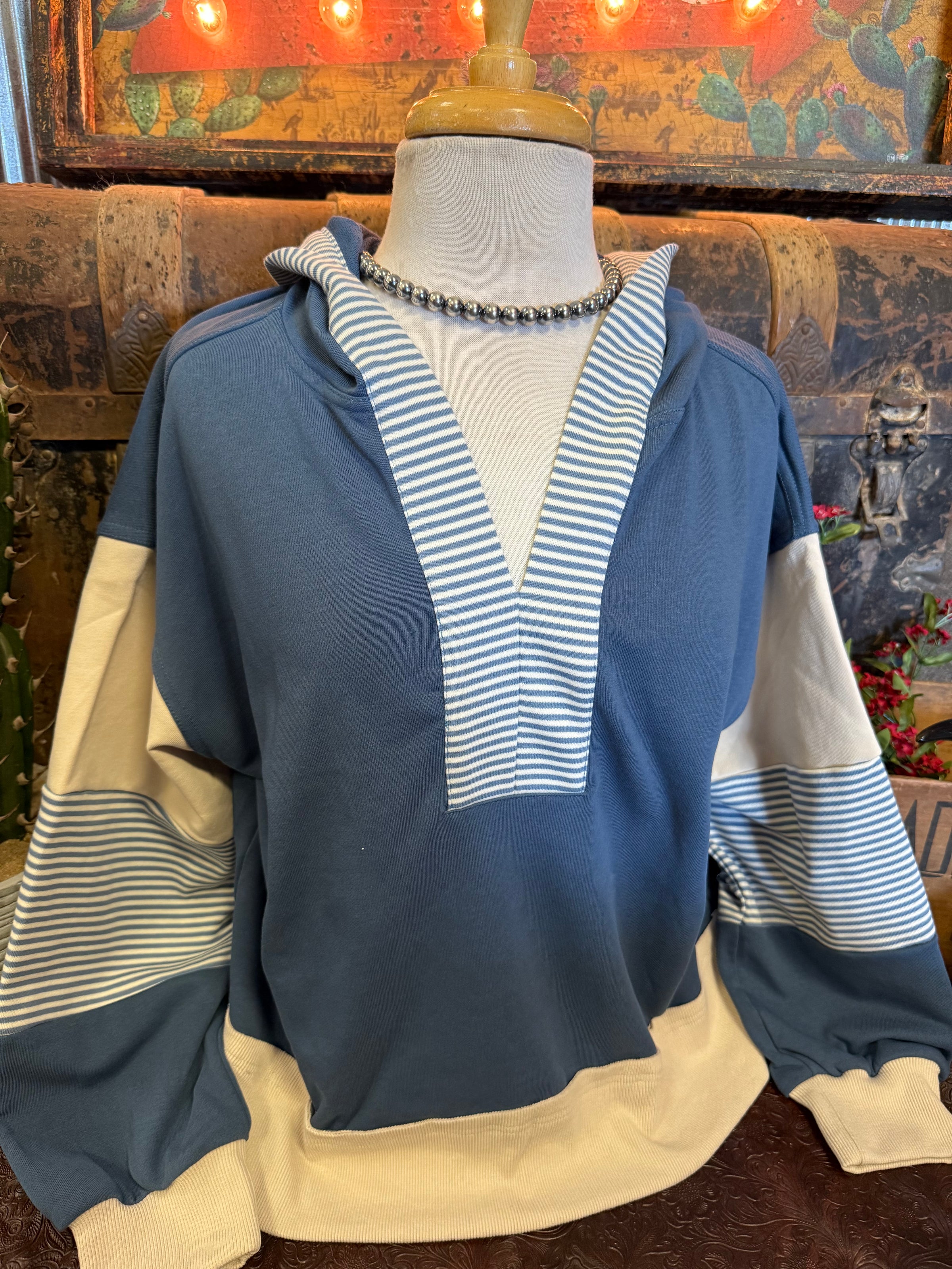 SS Dusty Blue Hoodie