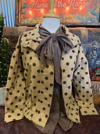 AW Taupe Polka Dot Jacket