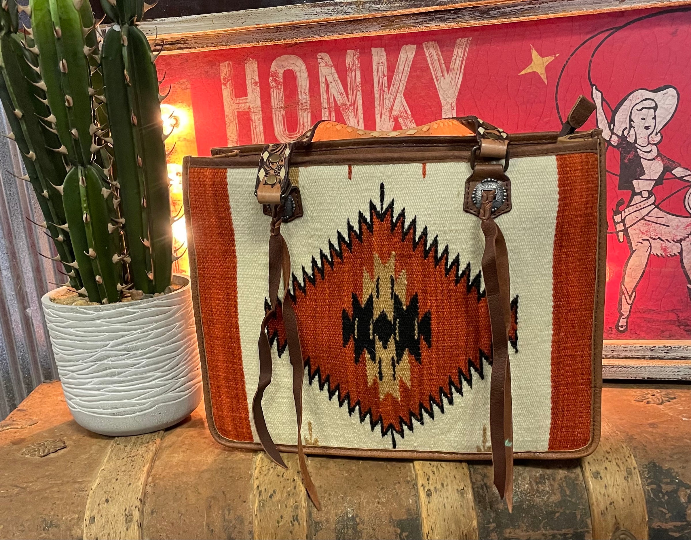 AD Rust Aztec Bag