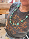 One of a kind - NFR Collection - 32 inch sterling and big turquoise