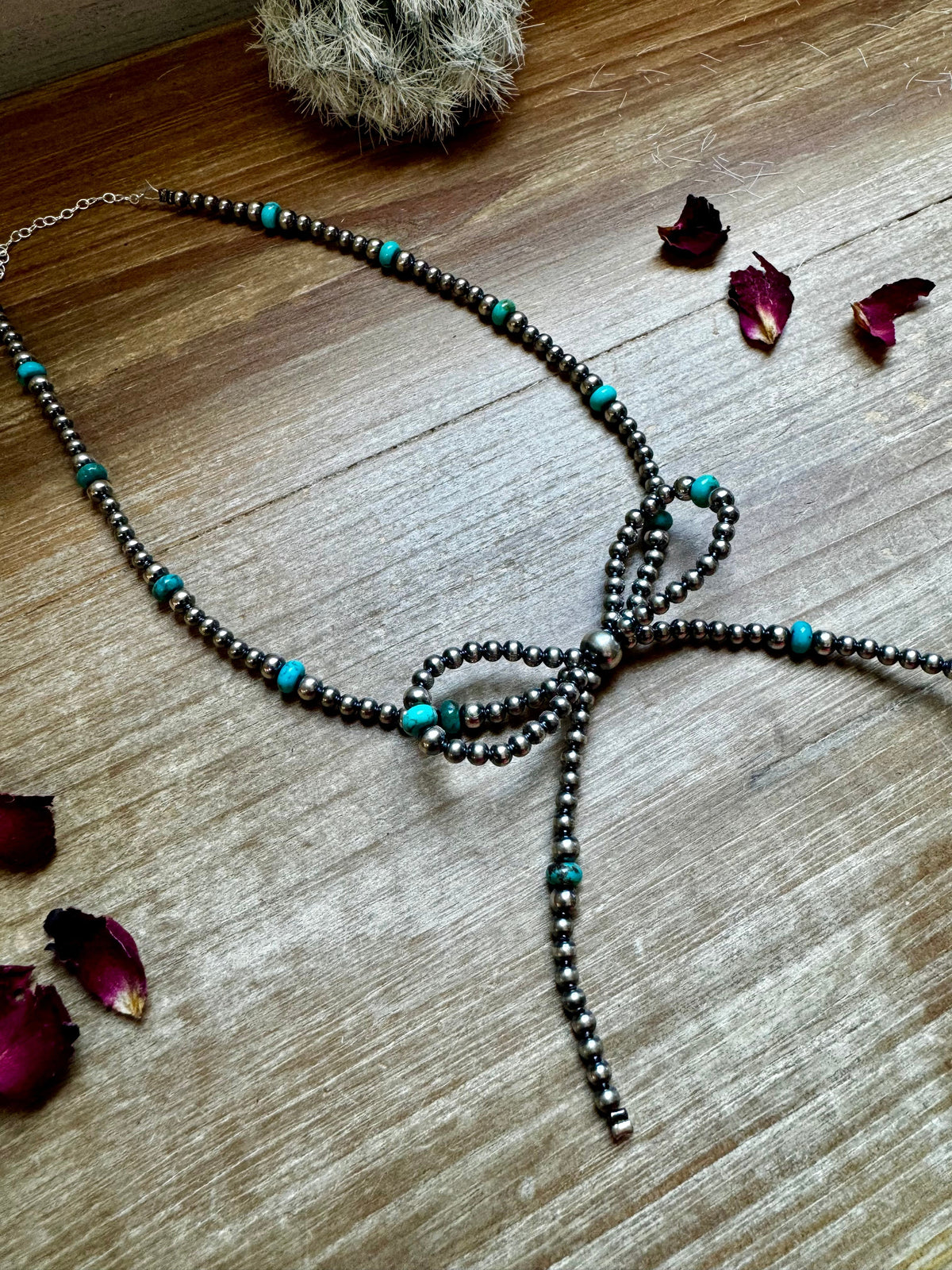 Turqoise Bow Necklace