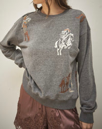 BB Charcoal Western Sweatshirt