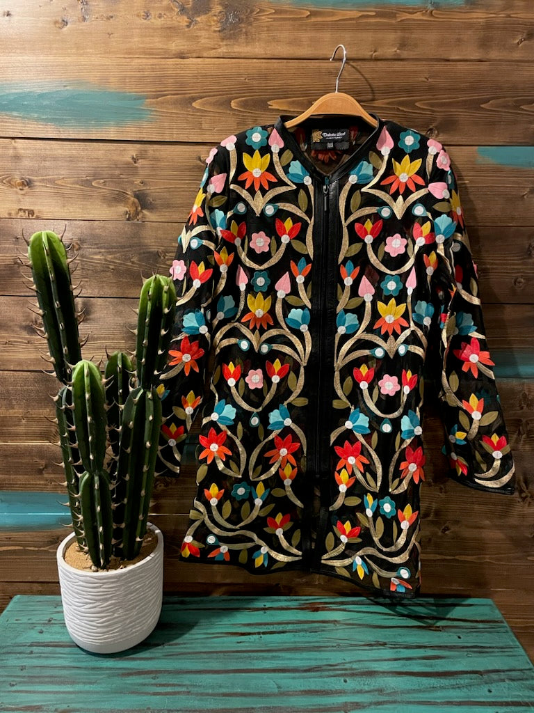 DL Snazzy Bouquet Leather Jacket