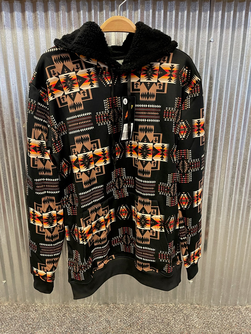 NV Black/Brown Aztec Hoodie