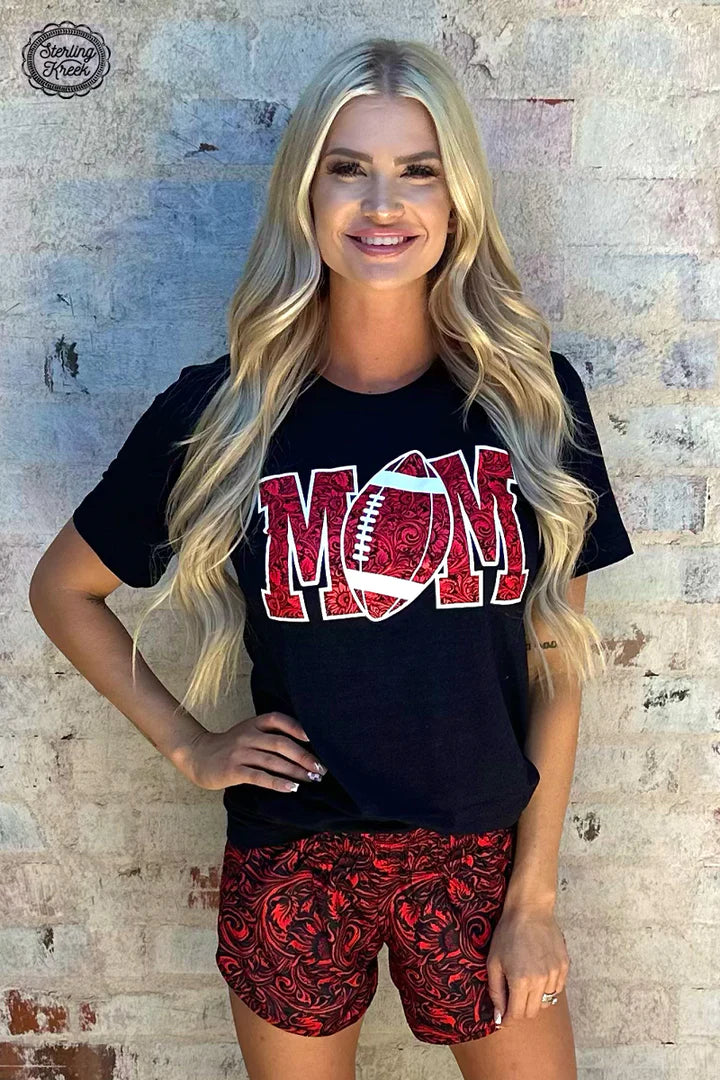 SK MOM Football Tee