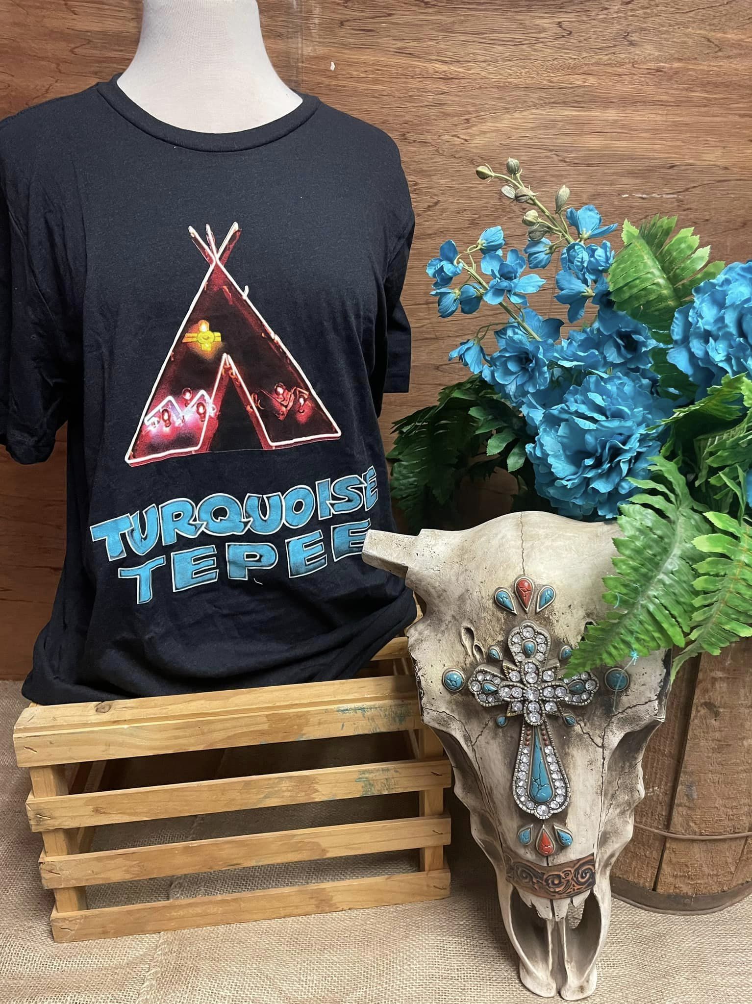 CC Turquoise Tepee Tee