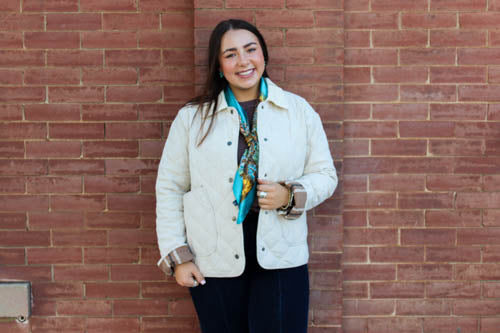 MY Cream Plaid Jacket