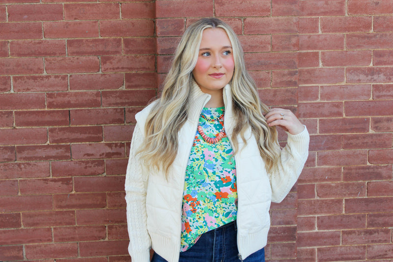 MY Cream Sweater Jacket