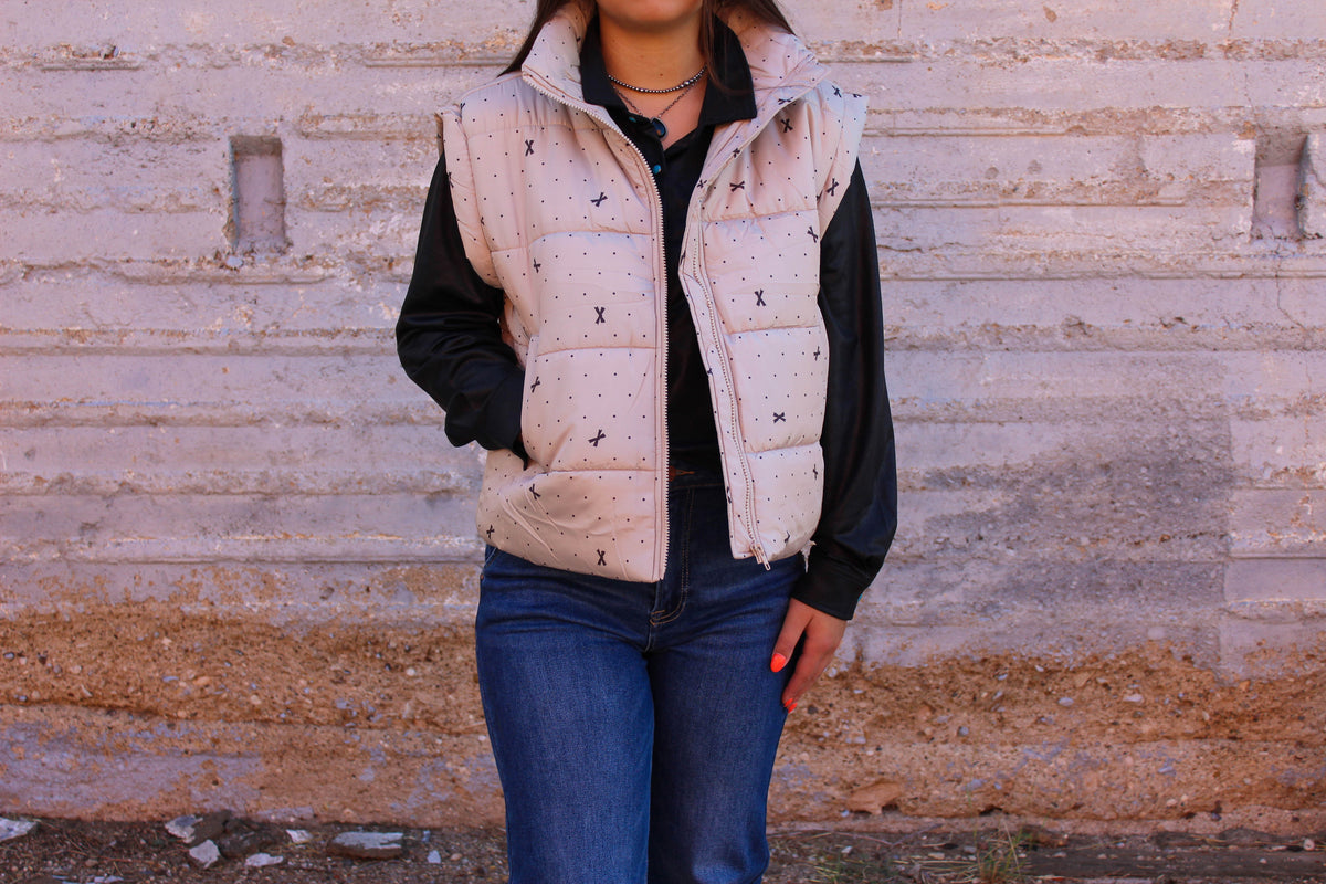 BP Tan Bow Vest