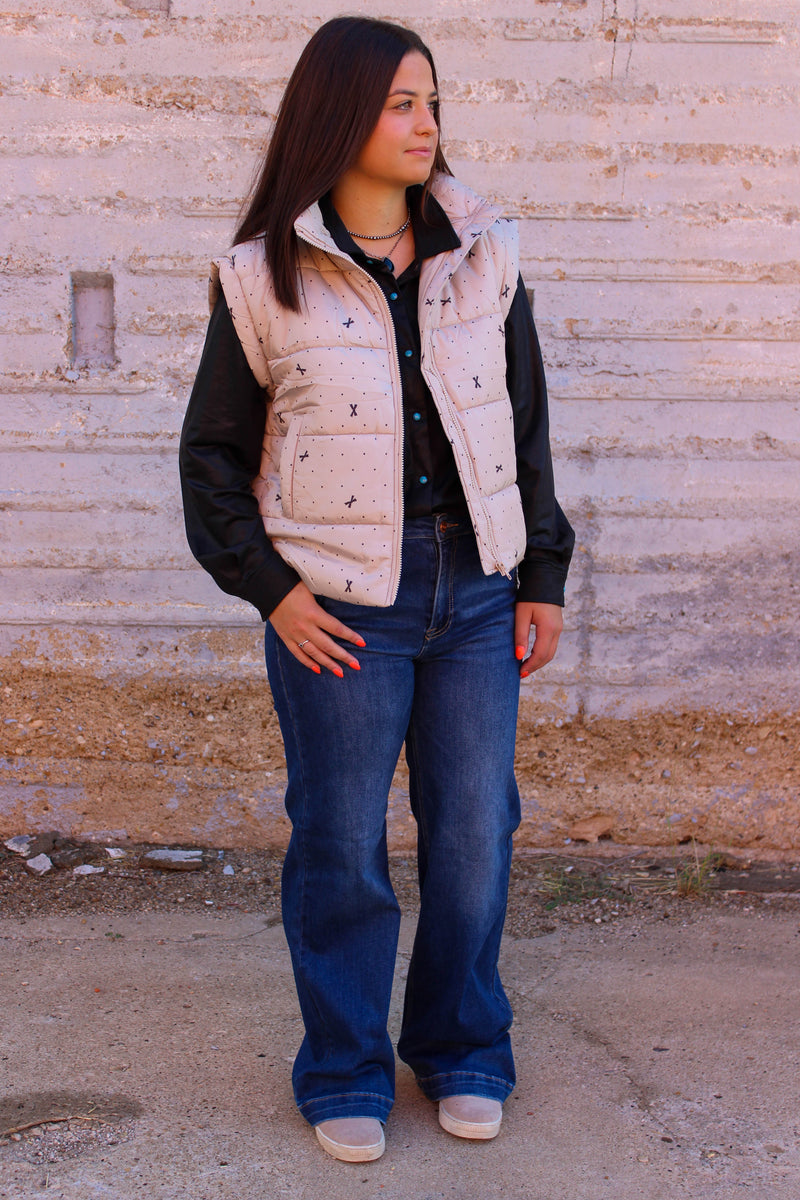 BP Tan Bow Vest