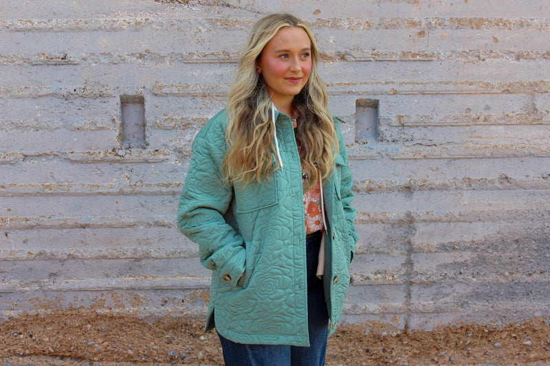MY Turquoise Hooded Jacket